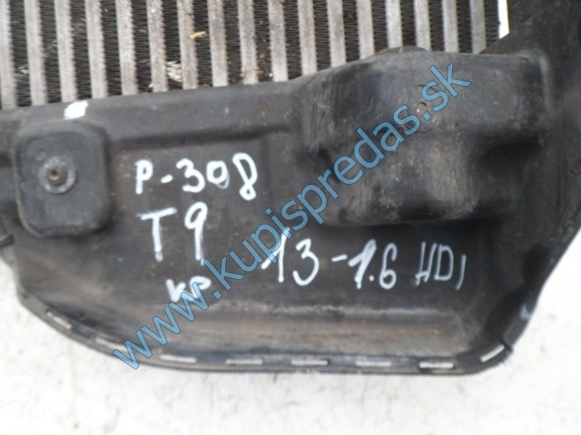 intercooler na peugeot 308 1,6hdi 88kw, p9675627980